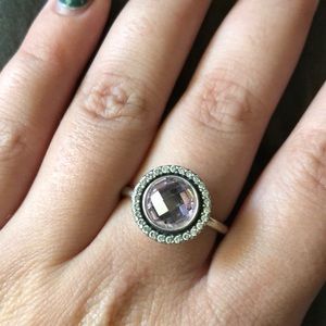 Pink pandora ring
